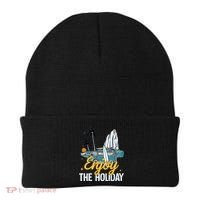 Enjoy The Holiday Summer Beach Palm Hawaiian Beanie thumb 0