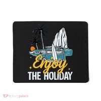 Enjoy The Holiday Summer Beach Palm Hawaiian Mousepad thumb 0