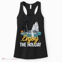 Enjoy The Holiday Summer Beach Palm Hawaiian Women's Tank Top thumb 0