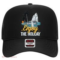 Enjoy The Holiday Summer Beach Palm Hawaiian Hat thumb 0