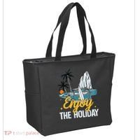 Enjoy The Holiday Summer Beach Palm Hawaiian Tote Bag thumb 2