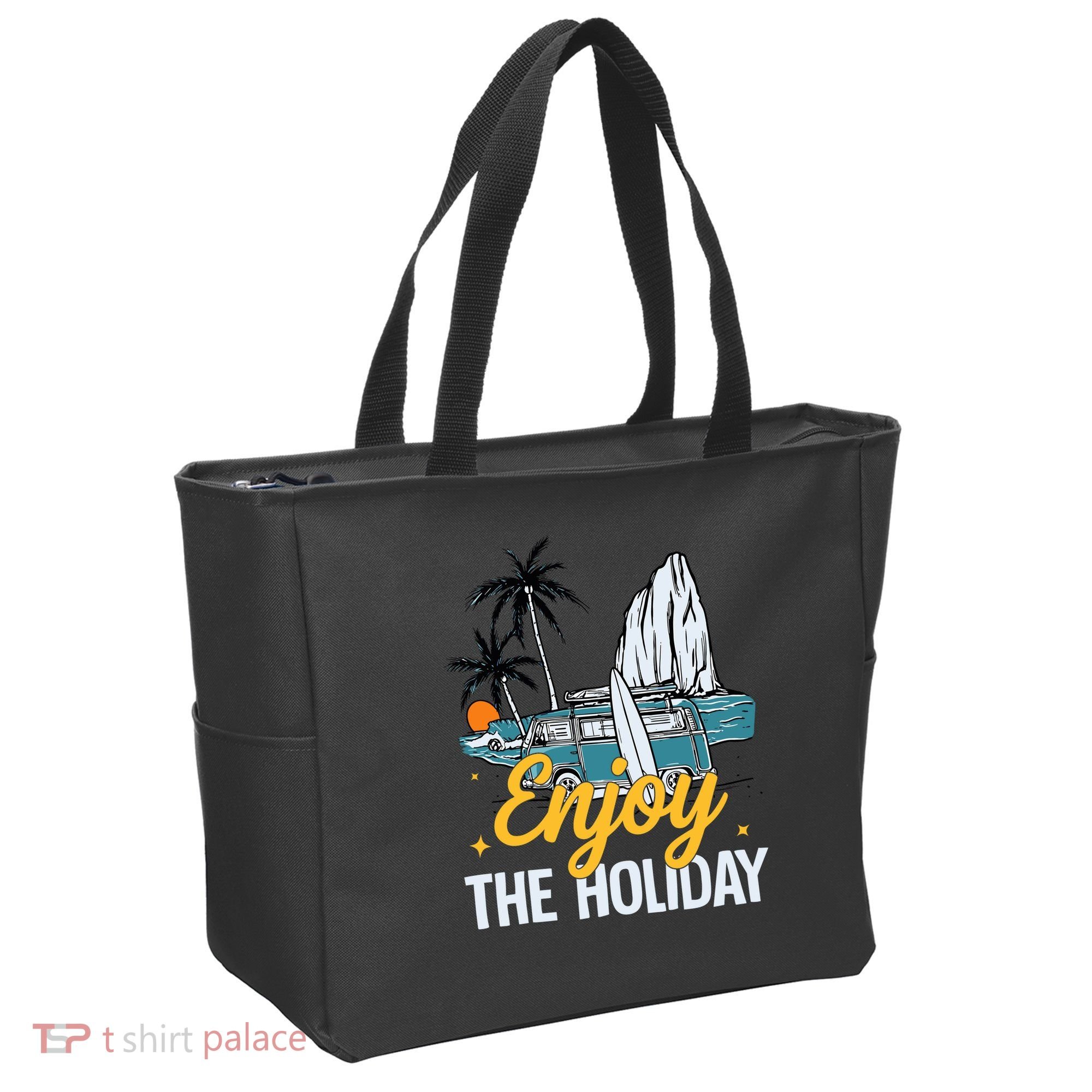 Enjoy The Holiday Summer Beach Palm Hawaiian Tote Bag