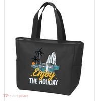 Enjoy The Holiday Summer Beach Palm Hawaiian Tote Bag thumb 3