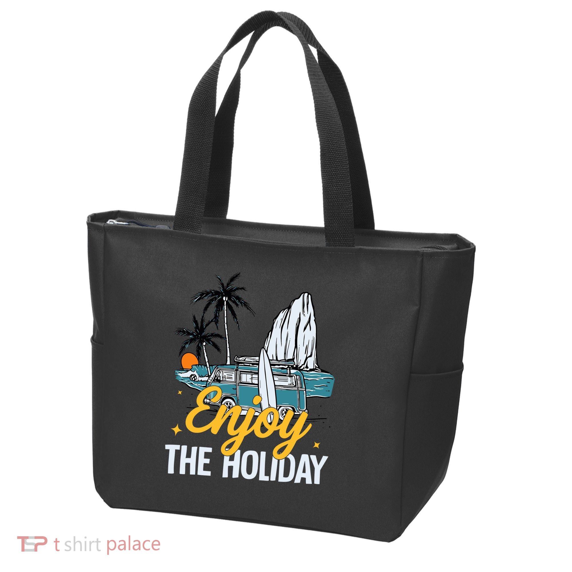 Enjoy The Holiday Summer Beach Palm Hawaiian Tote Bag