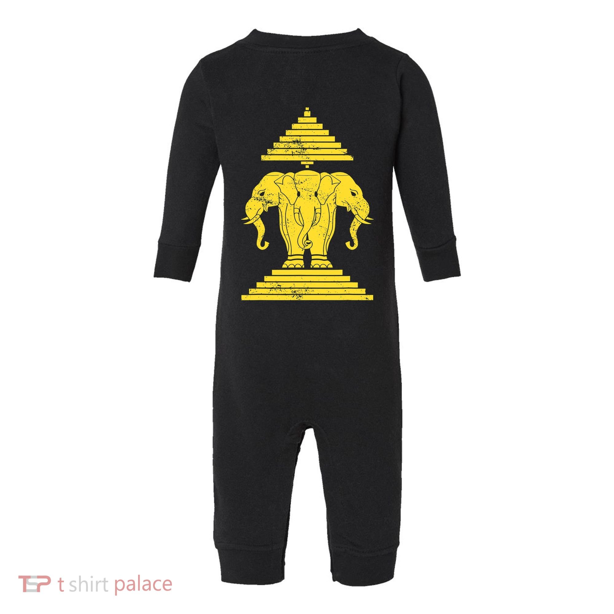 Erawan Three Headed Elephant Kingdom Of Laos Infant Fleece One Piece