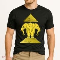 Erawan Three Headed Elephant Kingdom Of Laos Cooling Performance Crew T-Shirt thumb 2