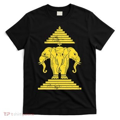 Erawan Three Headed Elephant Kingdom Of Laos T-Shirt