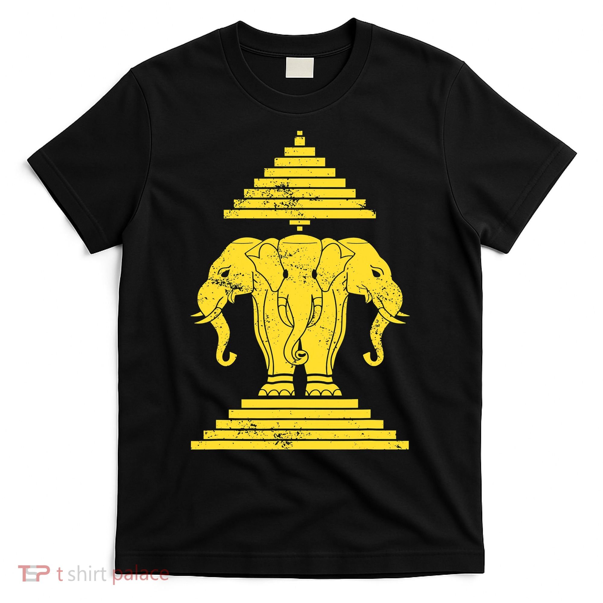 Erawan Three Headed Elephant Kingdom Of Laos T-Shirt