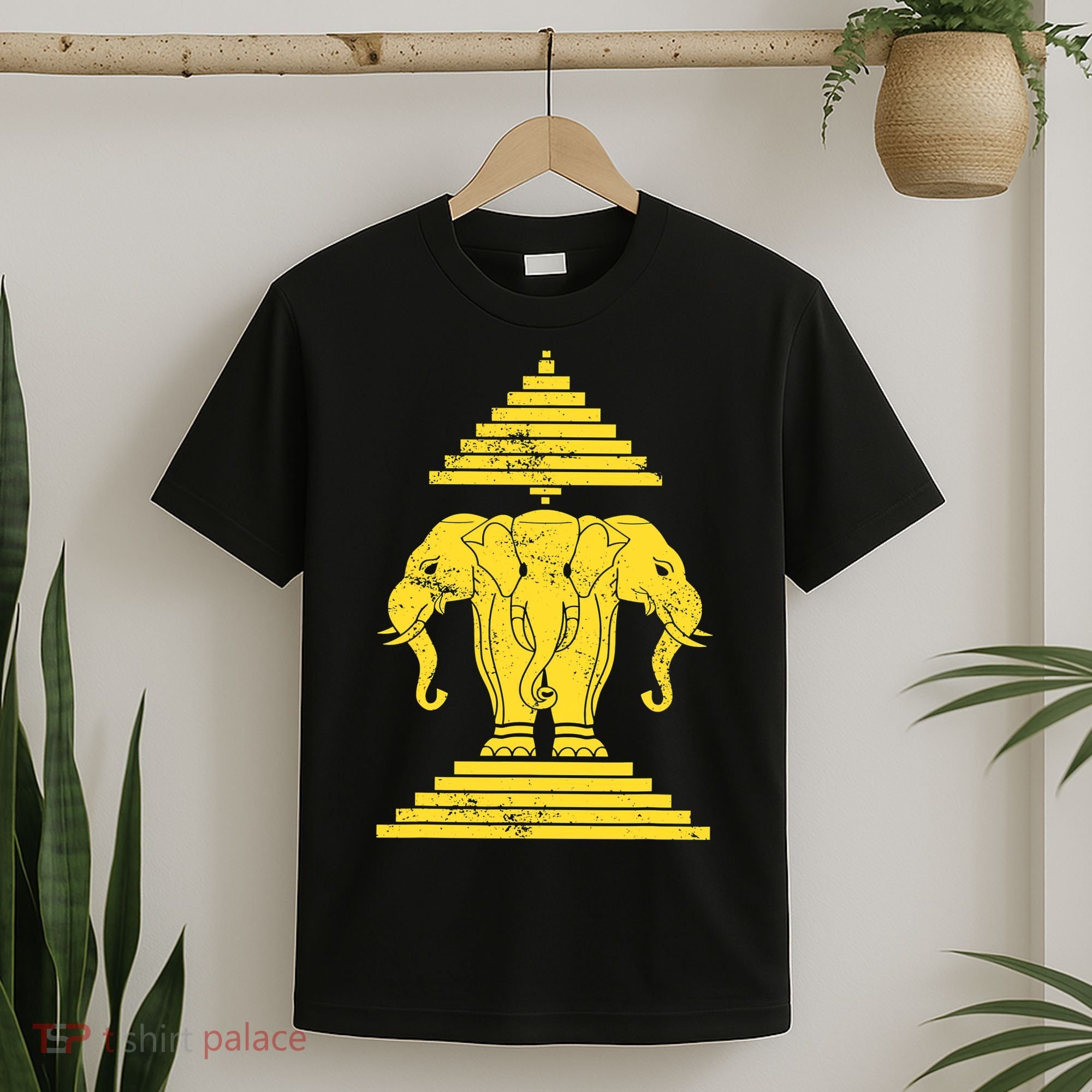 Erawan Three Headed Elephant Kingdom Of Laos T-Shirt