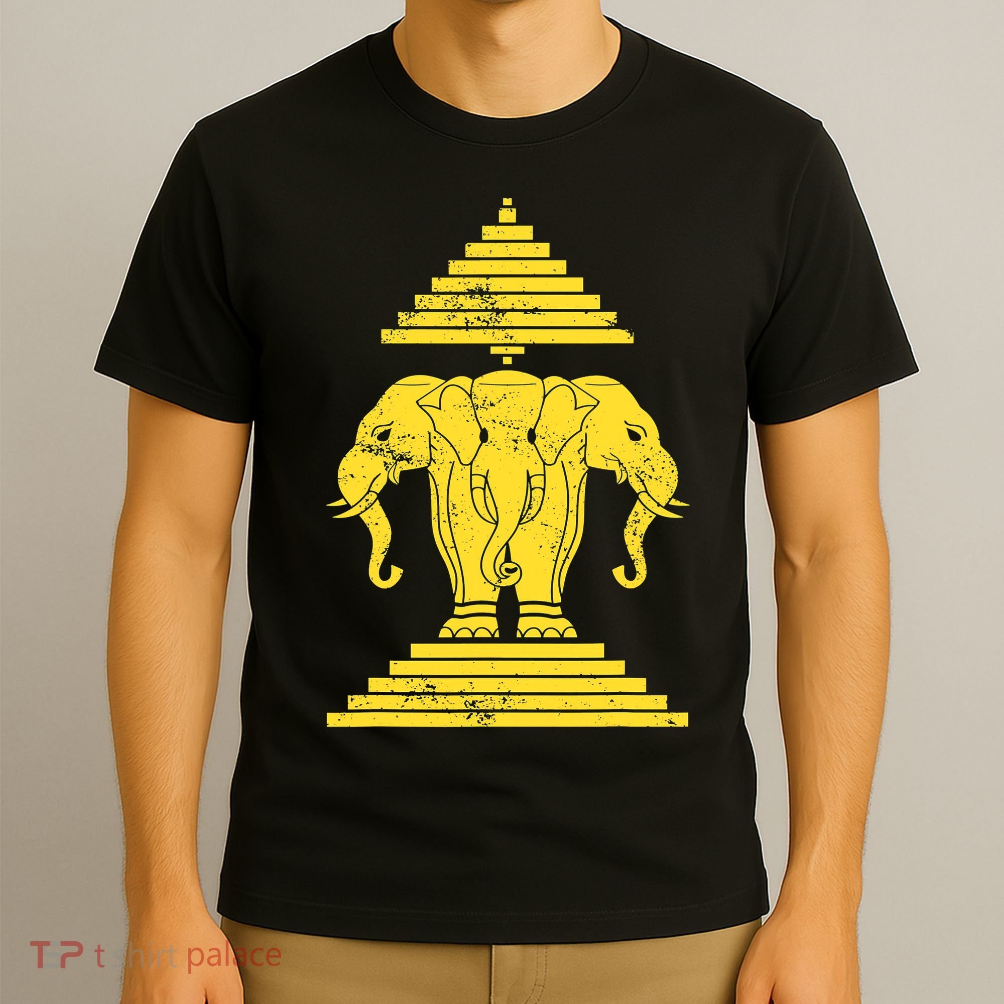Erawan Three Headed Elephant Kingdom Of Laos T-Shirt