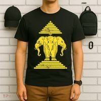 Erawan Three Headed Elephant Kingdom Of Laos T-Shirt thumb 6