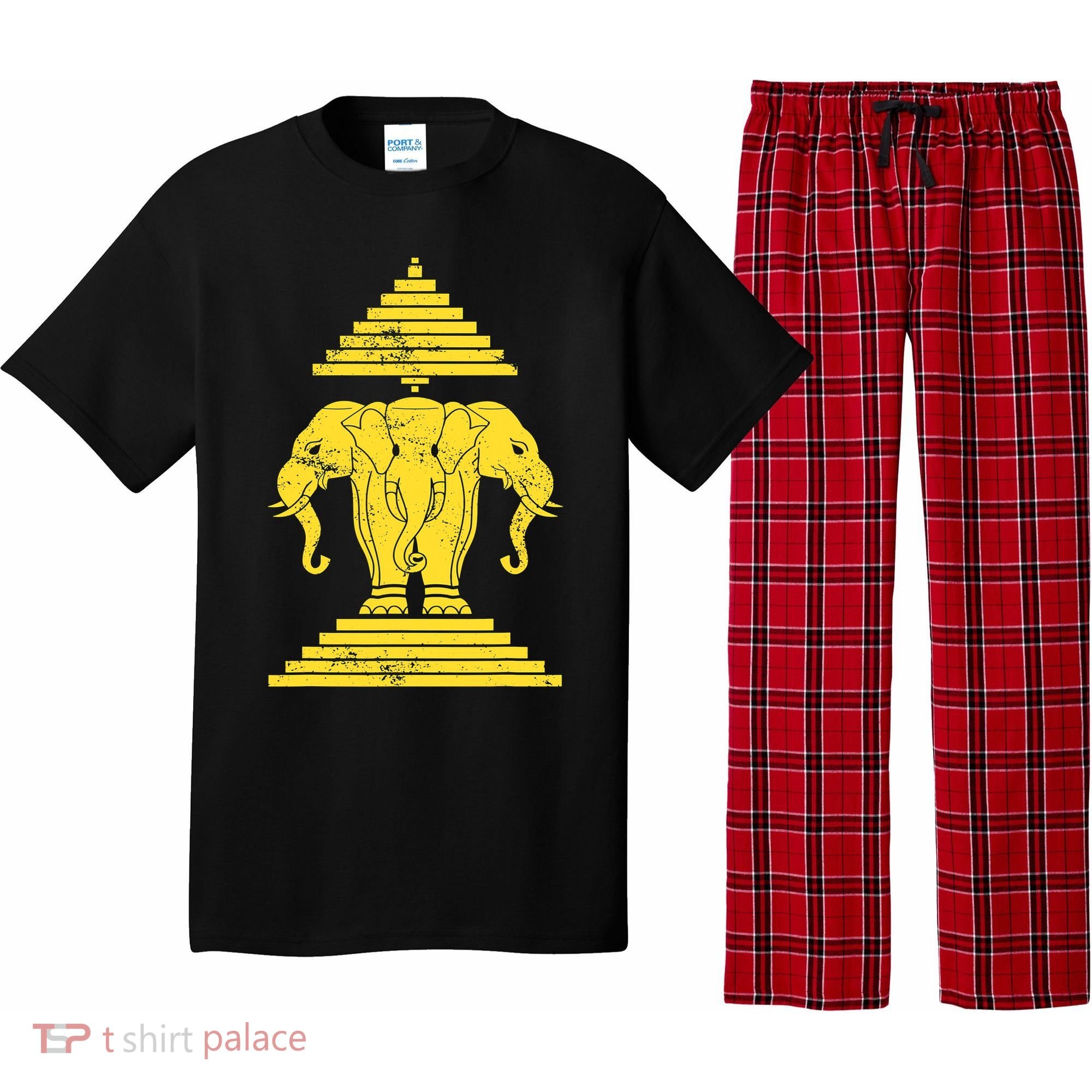 Erawan Three Headed Elephant Kingdom Of Laos Pajama Set