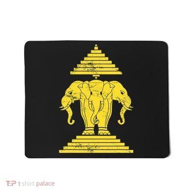 Erawan Three Headed Elephant Kingdom Of Laos Mousepad