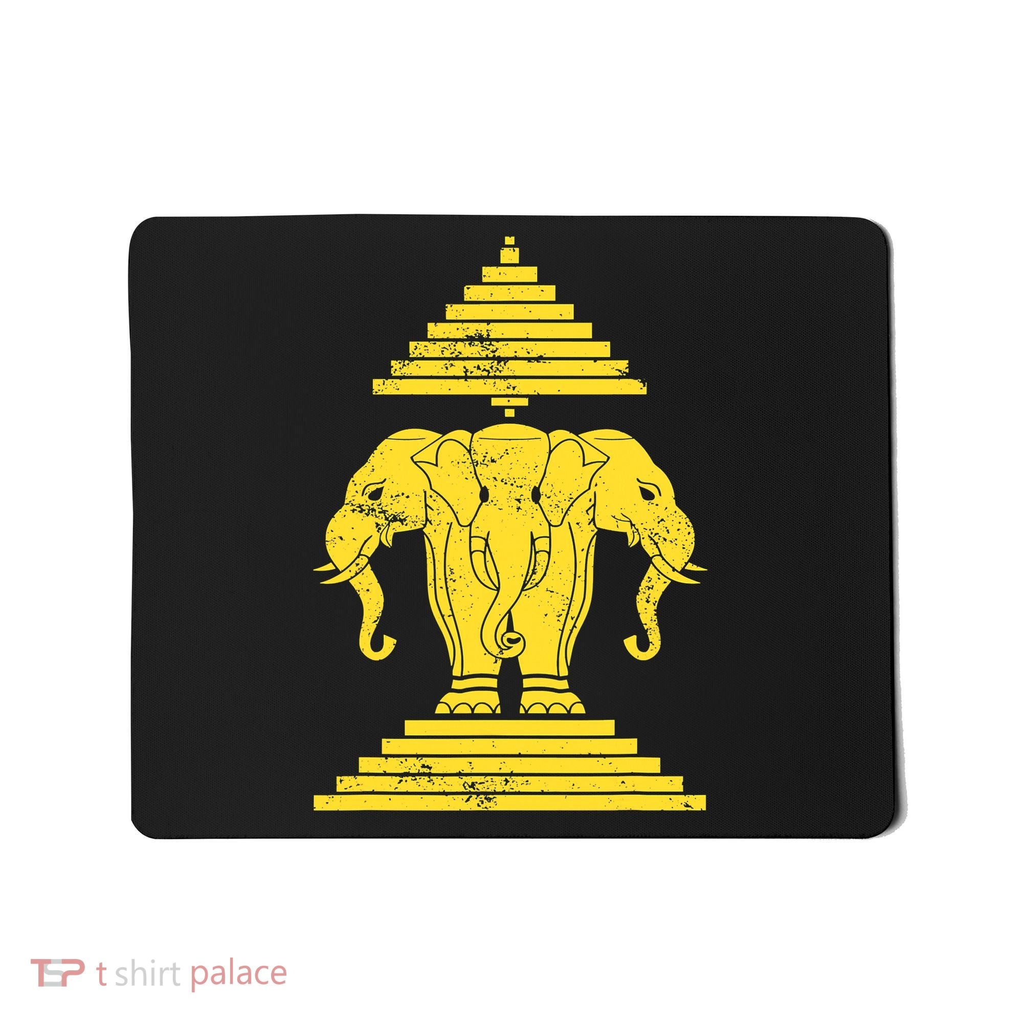 Erawan Three Headed Elephant Kingdom Of Laos Mousepad