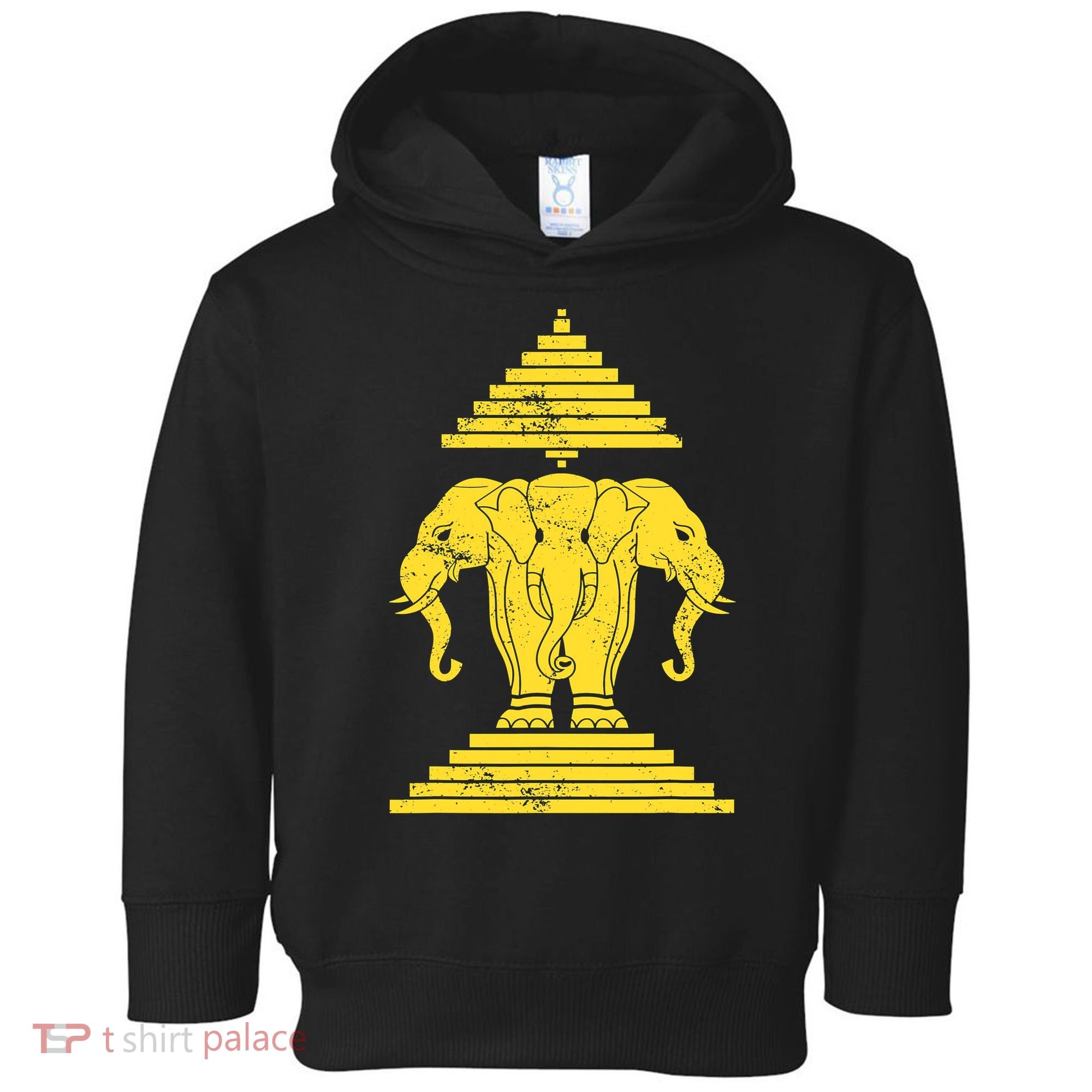 Erawan Three Headed Elephant Kingdom Of Laos Toddler Hoodie