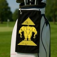 Erawan Three Headed Elephant Kingdom Of Laos Golf Towel thumb 2