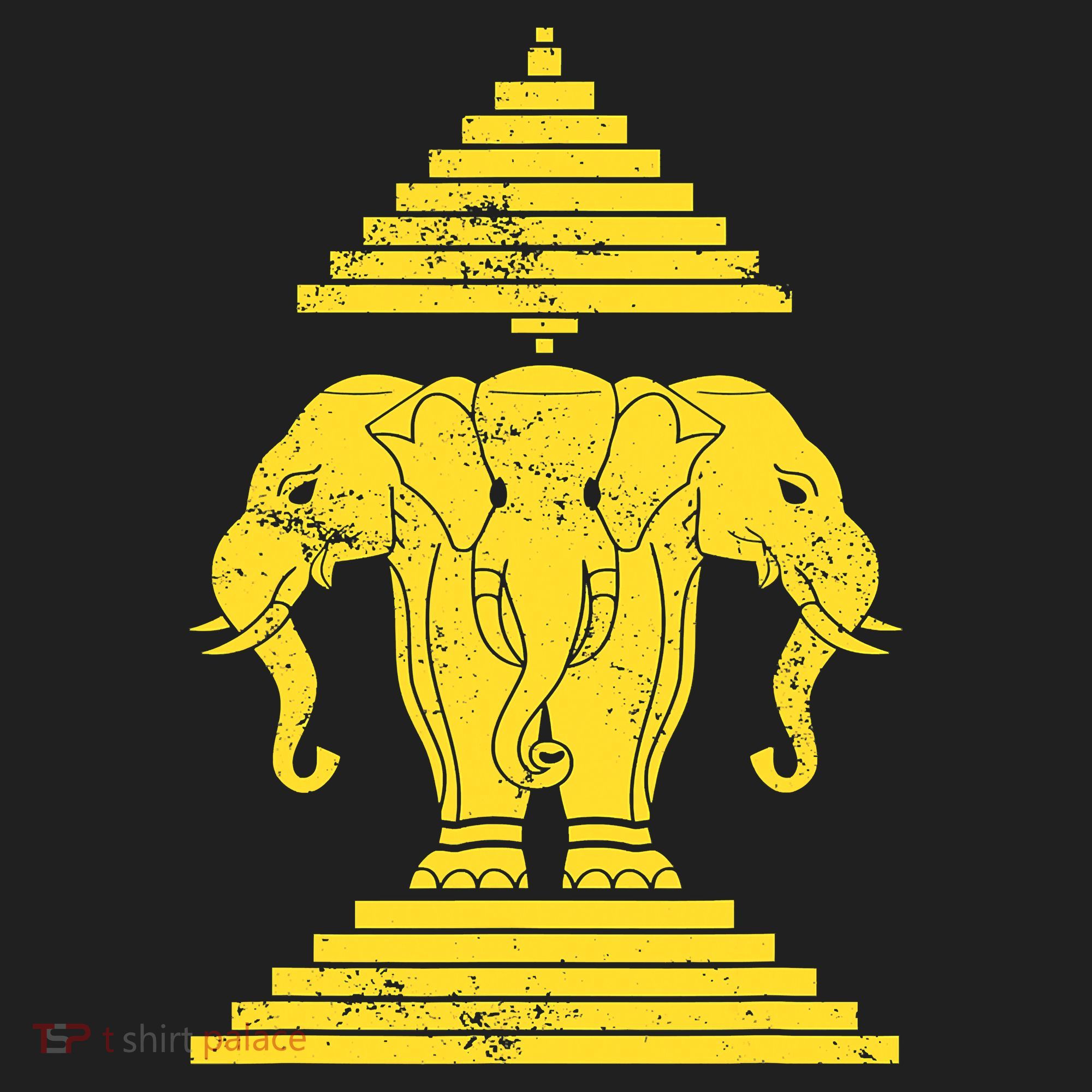 Erawan Three Headed Elephant Kingdom Of Laos Golf Towel