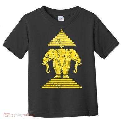 Erawan Three Headed Elephant Kingdom Of Laos Toddler T-Shirt