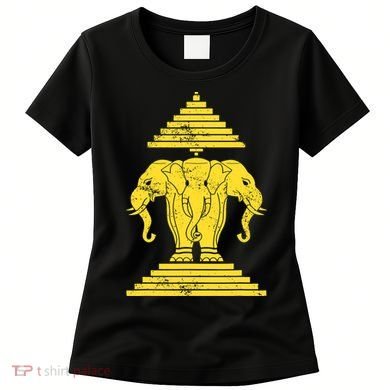 Erawan Three Headed Elephant Kingdom Of Laos Women's T-Shirt