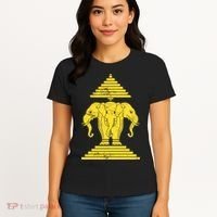 Erawan Three Headed Elephant Kingdom Of Laos Women's T-Shirt thumb 4