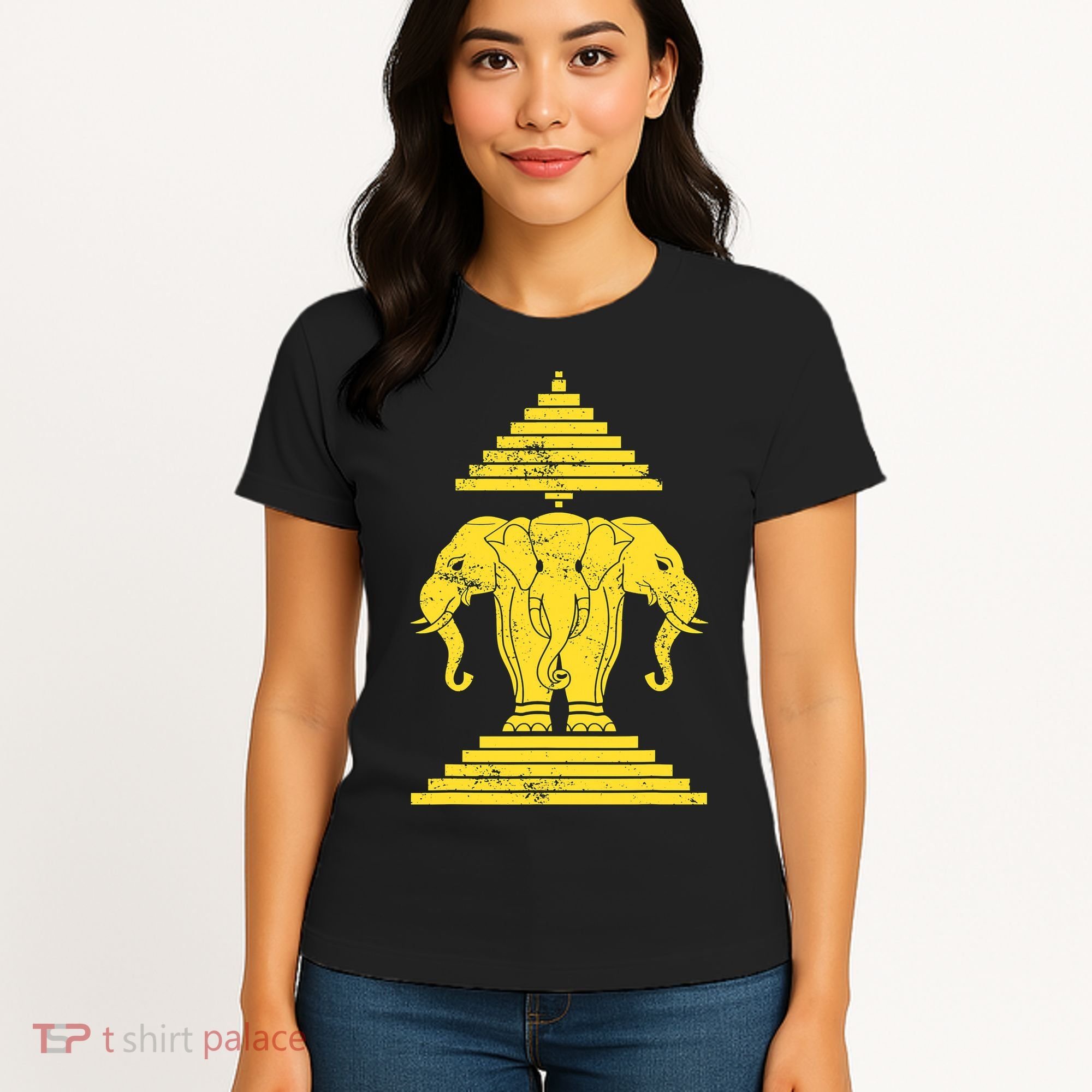 Erawan Three Headed Elephant Kingdom Of Laos Women's T-Shirt