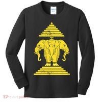 Erawan Three Headed Elephant Kingdom Of Laos Kids Long Sleeve Shirt thumb 0