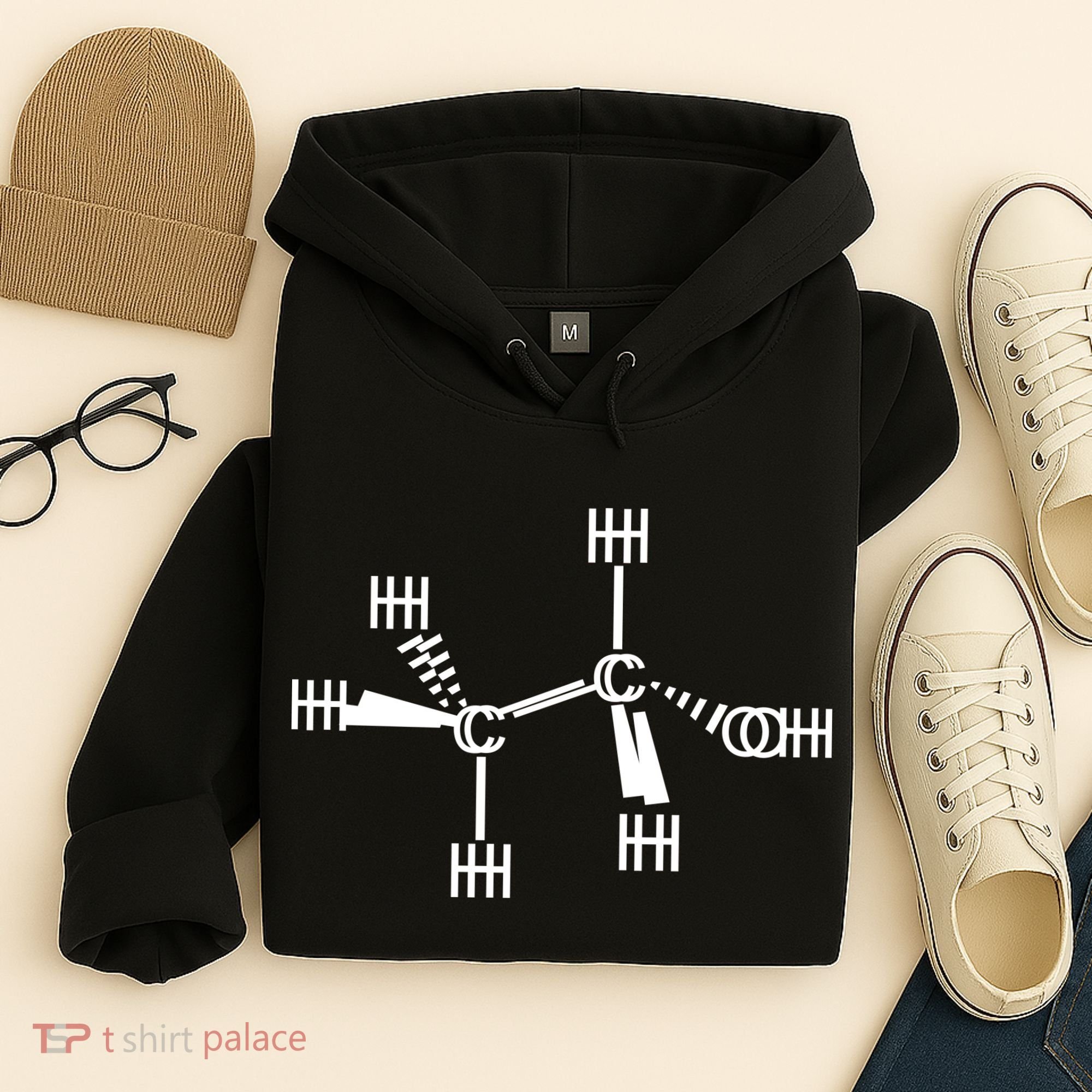 Ethanol Molecole As Seen Drunk Hoodie