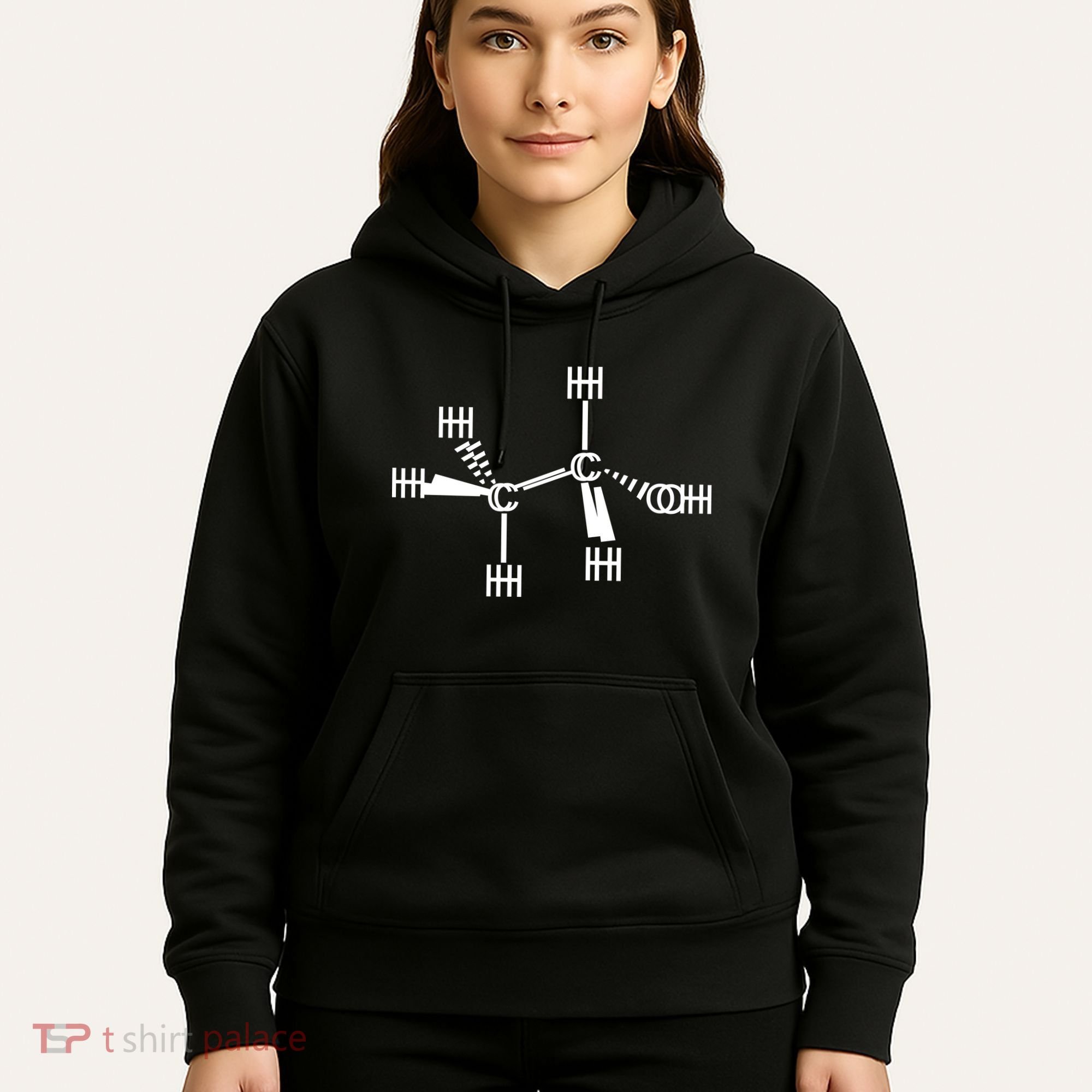 Ethanol Molecole As Seen Drunk Hoodie