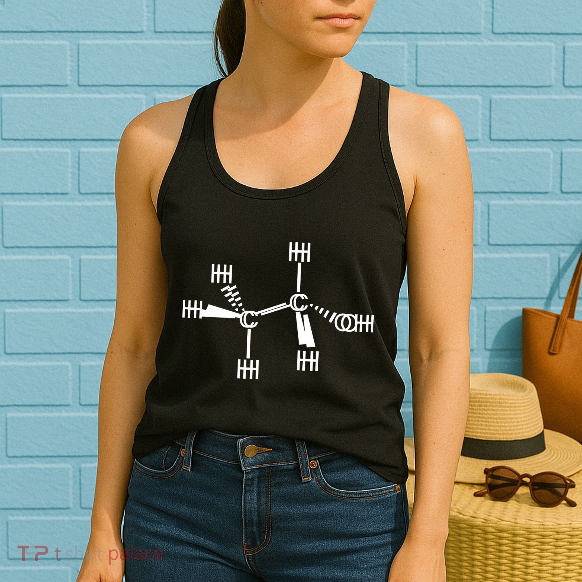 Ethanol Molecole As Seen Drunk Women's Tank Top