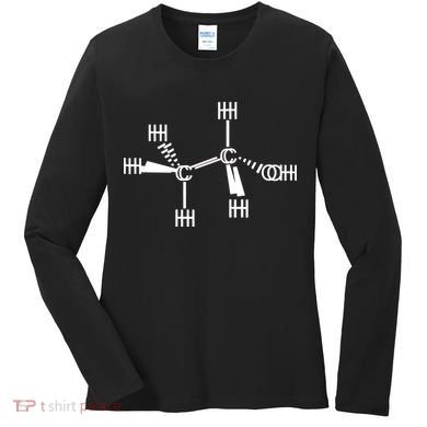 Ethanol Molecole As Seen Drunk Women's Long Sleeve Shirt