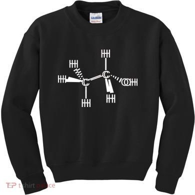 Ethanol Molecole As Seen Drunk Kids Sweatshirt