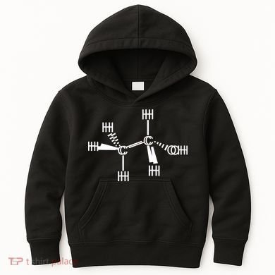 Ethanol Molecole As Seen Drunk Kids Hoodie