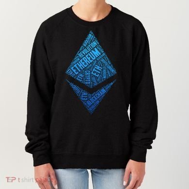 Ethereum Block Chain Revolution Crypto World Cloud Women's Sweatshirt