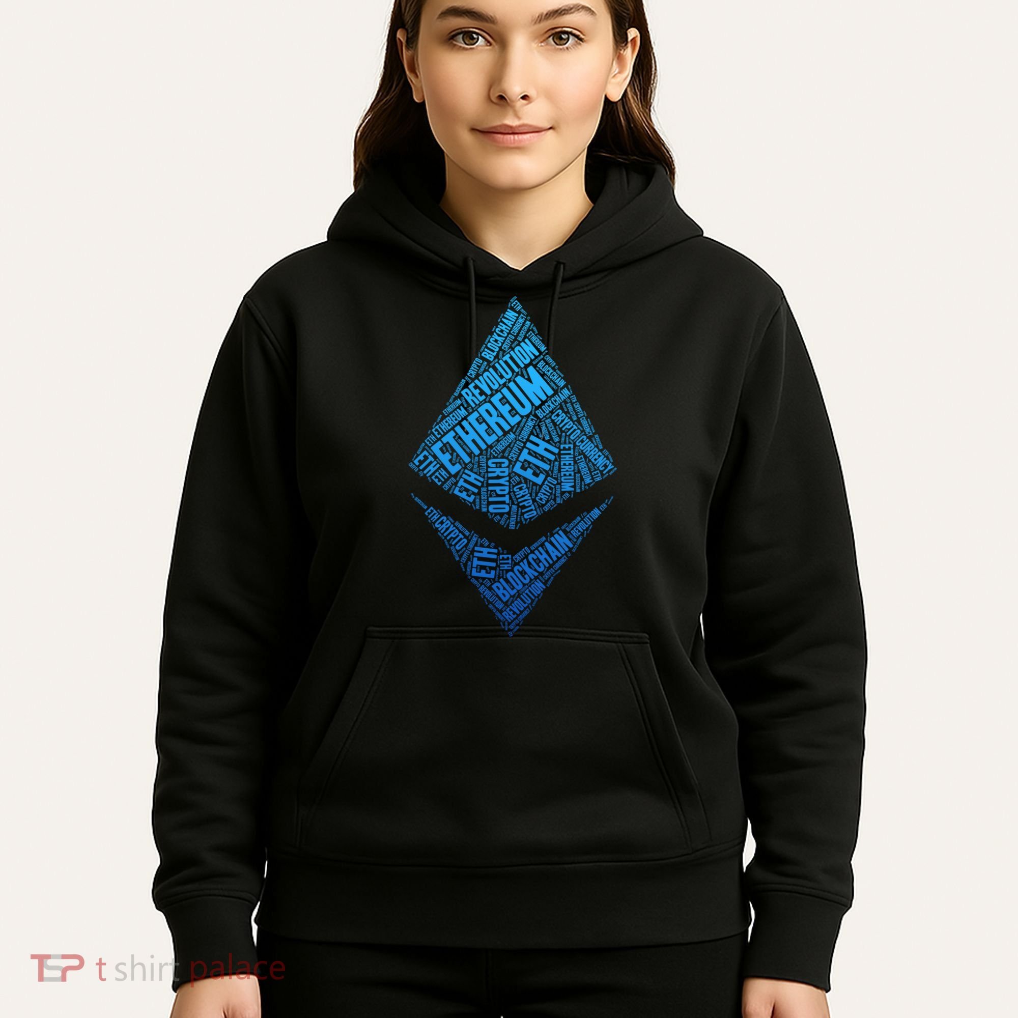 Ethereum Block Chain Revolution Crypto World Cloud Hoodie