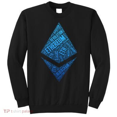 Ethereum Block Chain Revolution Crypto World Cloud Sweatshirt