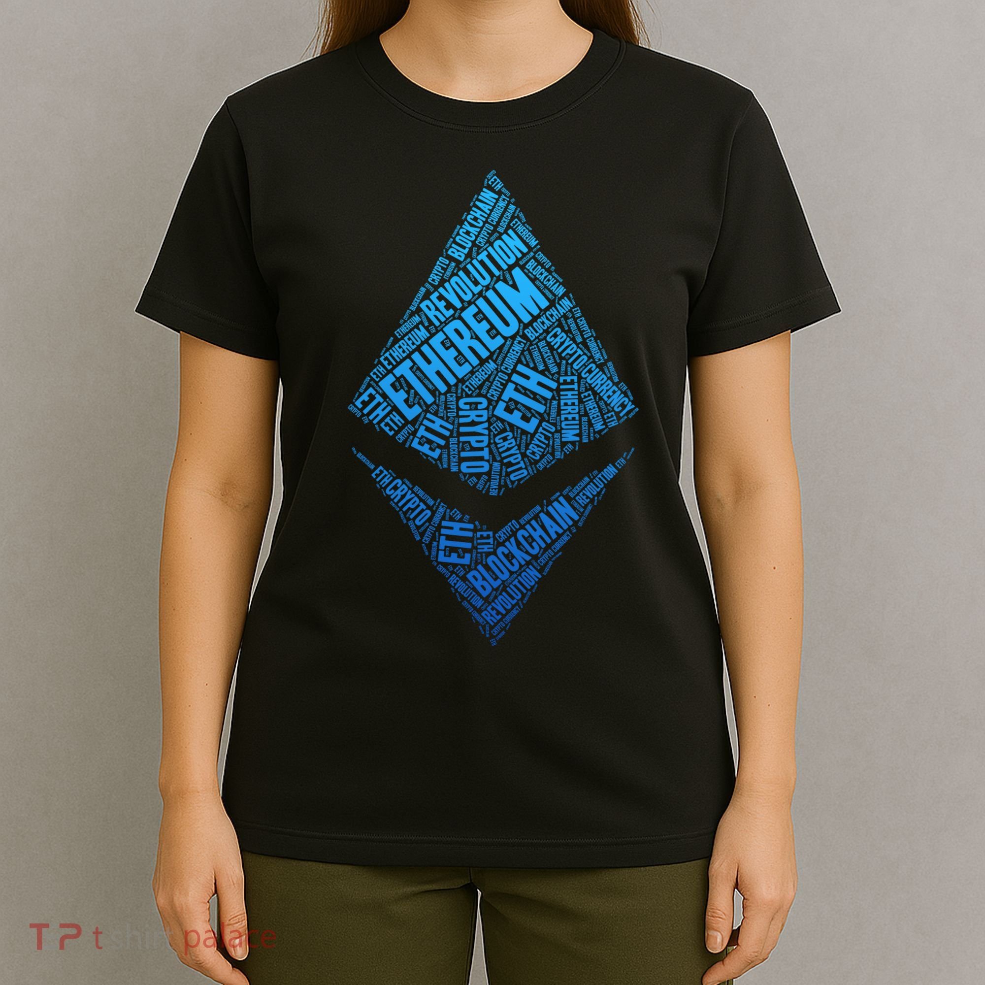 Ethereum Block Chain Revolution Crypto World Cloud T-Shirt