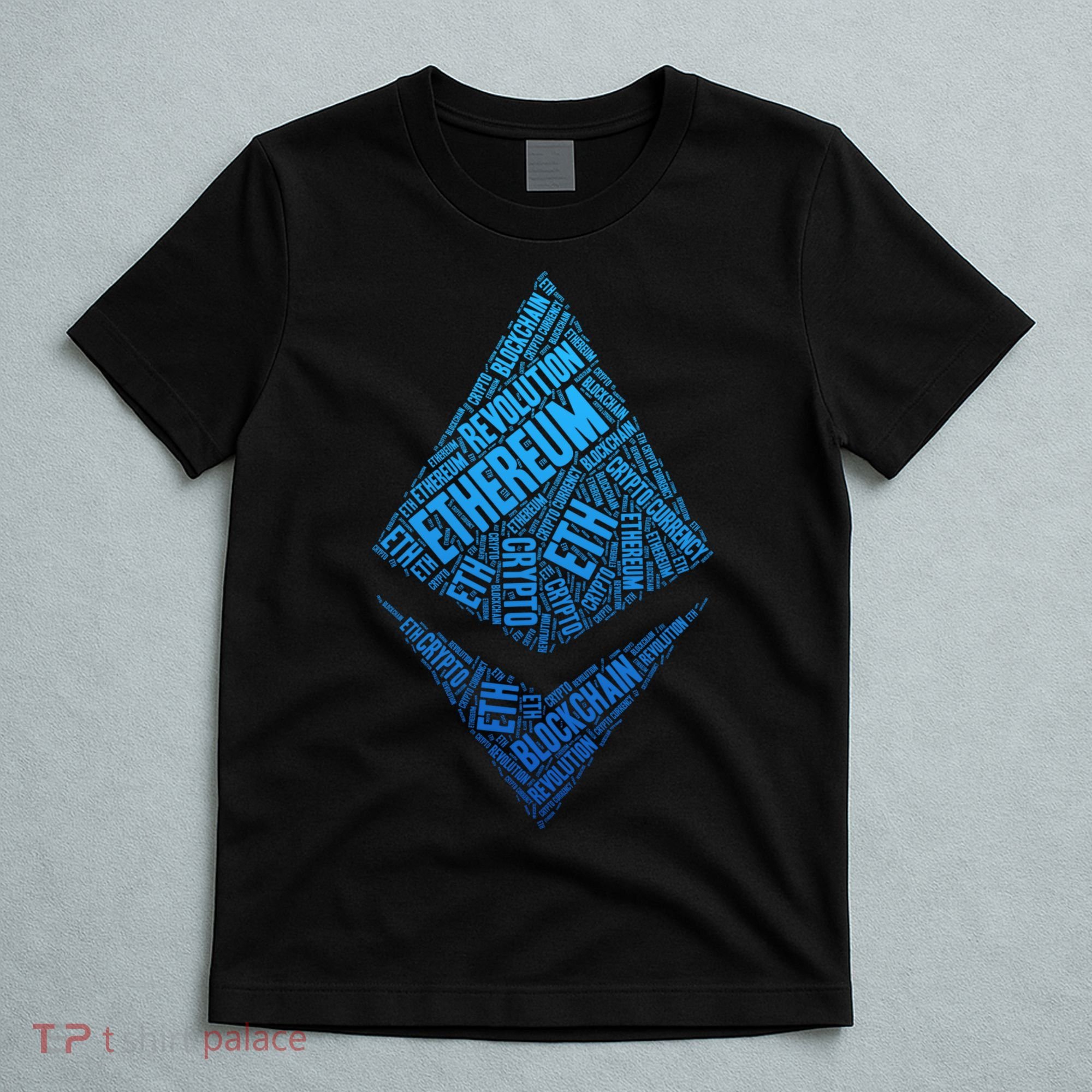 Ethereum Block Chain Revolution Crypto World Cloud T-Shirt