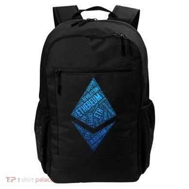 Ethereum Block Chain Revolution Crypto World Cloud Backpack