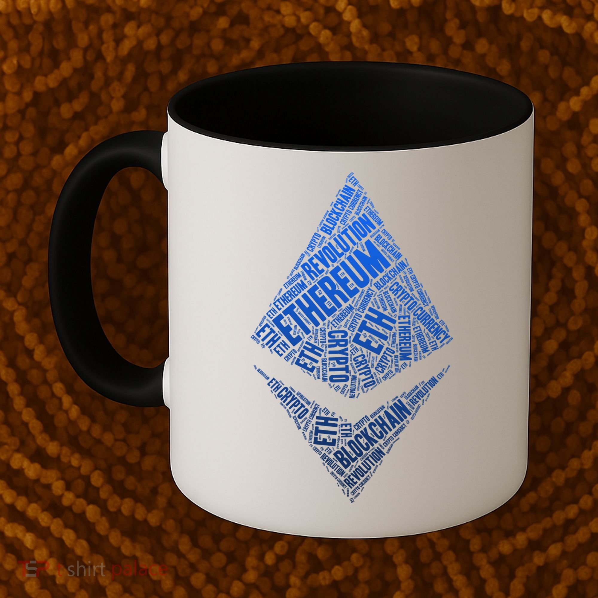 Ethereum Block Chain Revolution Crypto World Cloud Coffee Mug