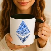 Ethereum Block Chain Revolution Crypto World Cloud Coffee Mug thumb 3