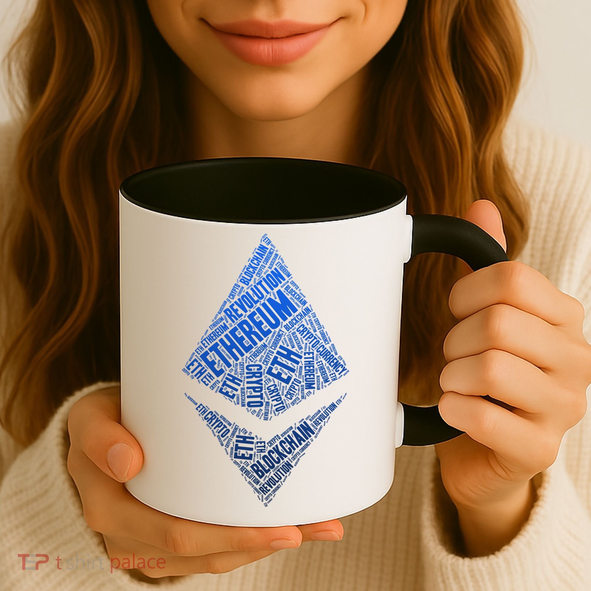 Ethereum Block Chain Revolution Crypto World Cloud Coffee Mug