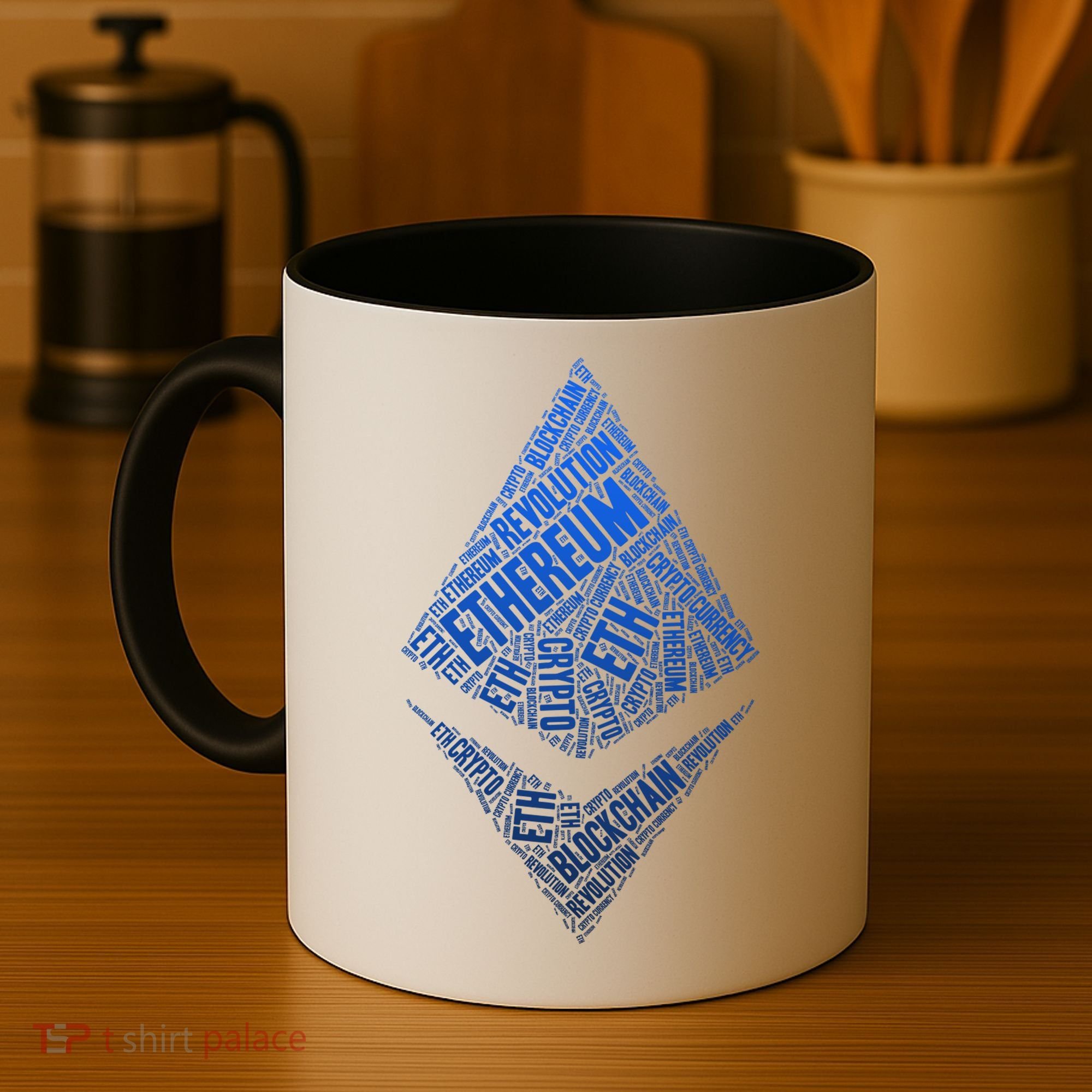 Ethereum Block Chain Revolution Crypto World Cloud Coffee Mug