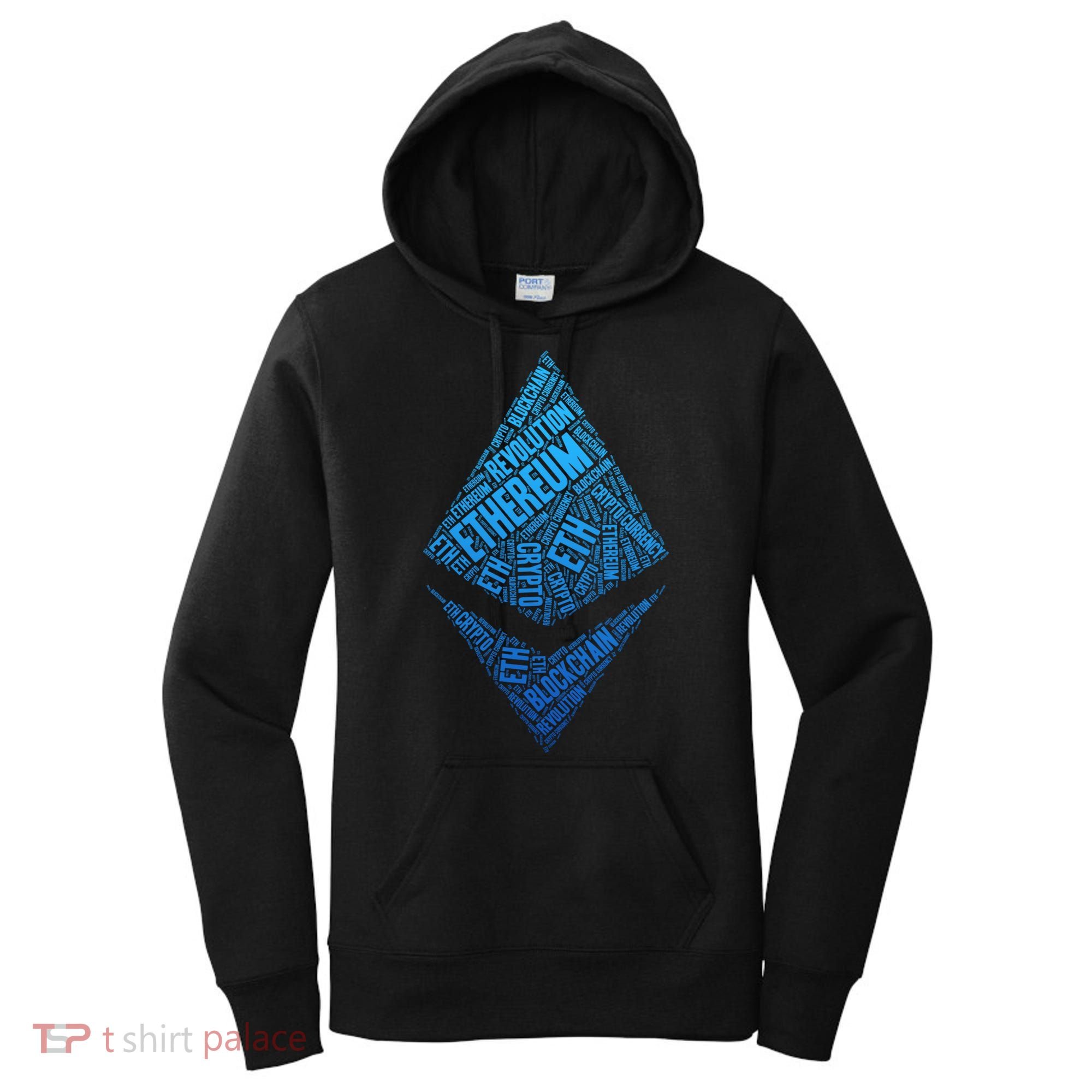 Ethereum Block Chain Revolution Crypto World Cloud Women's Hoodie