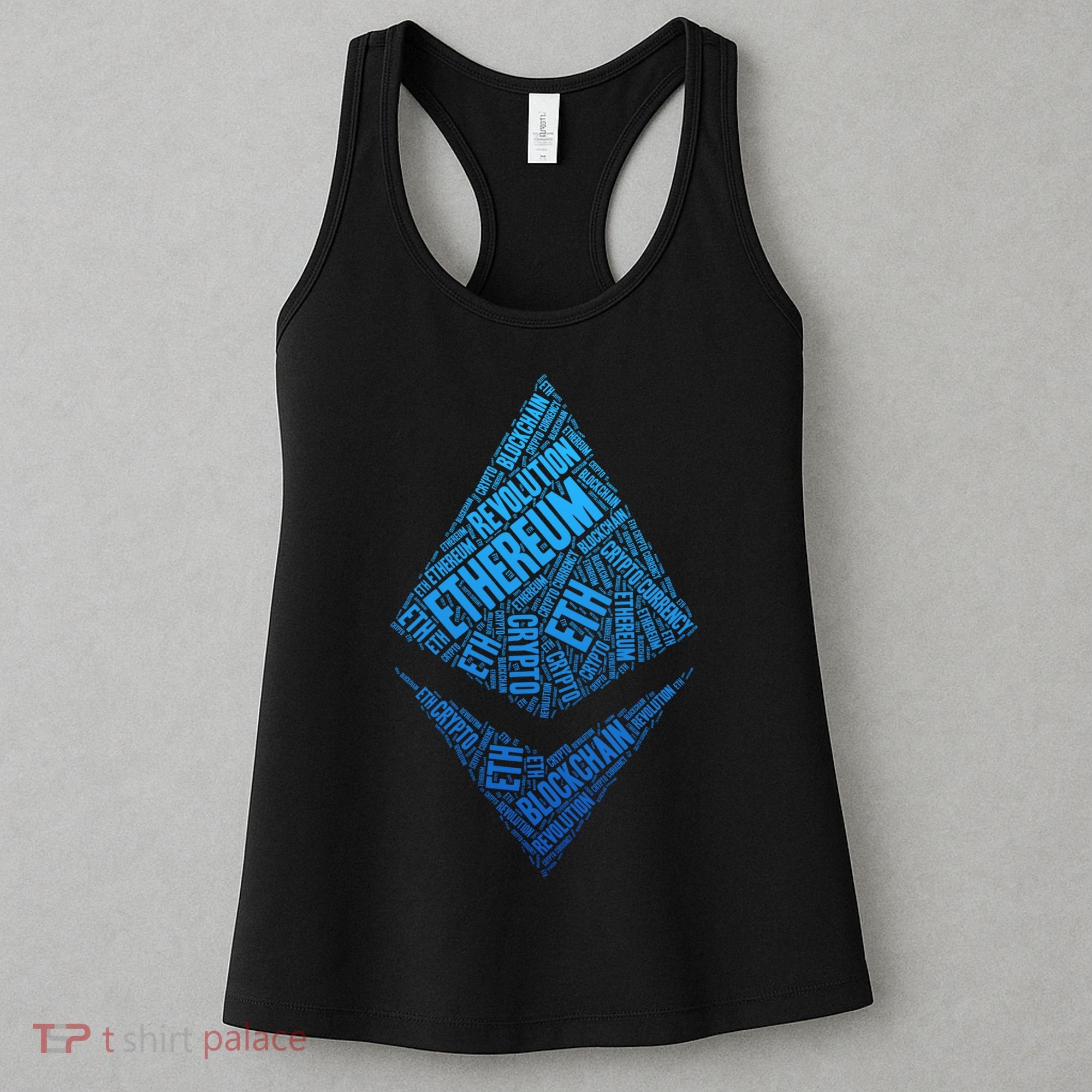 Ethereum Block Chain Revolution Crypto World Cloud Women's Tank Top
