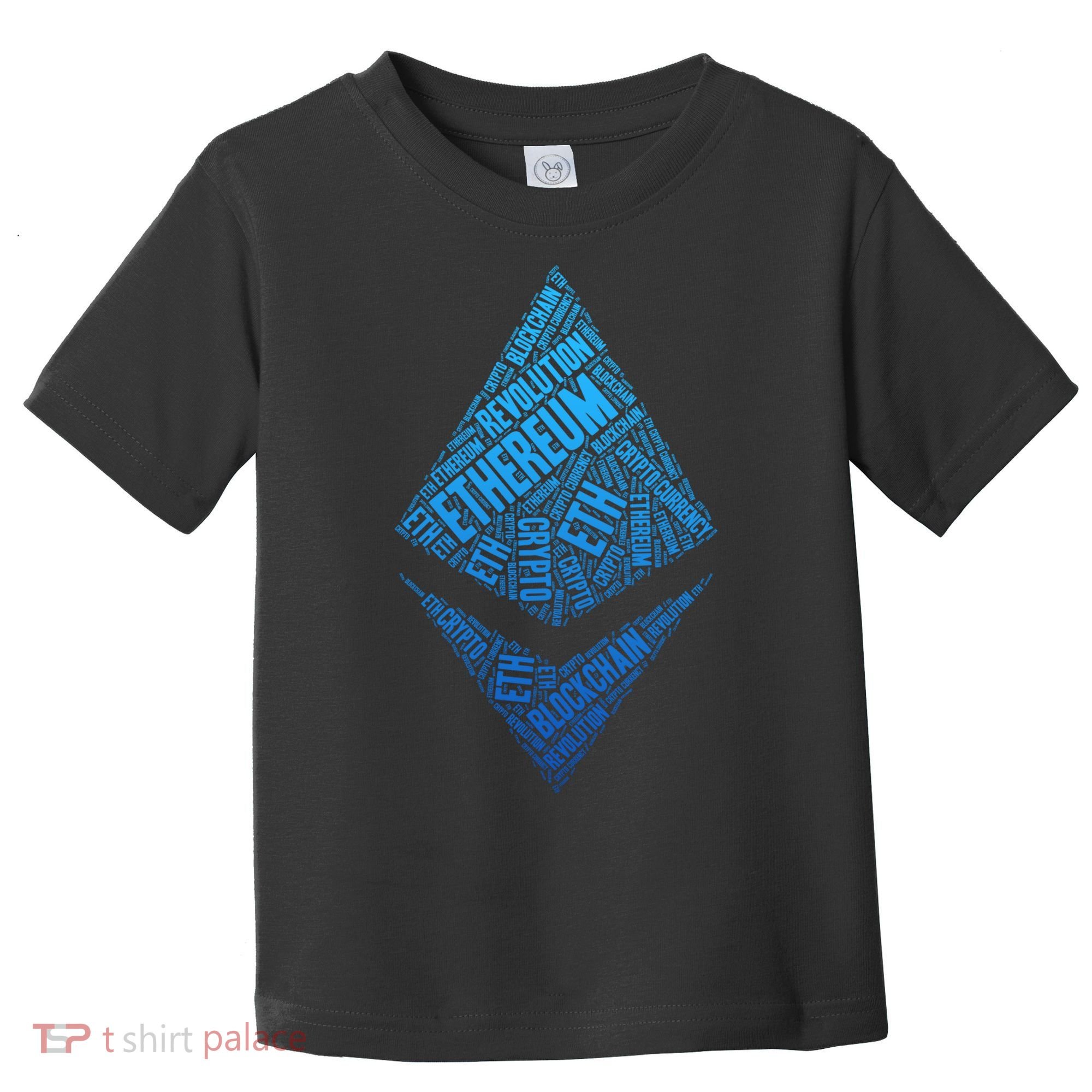 Ethereum Block Chain Revolution Crypto World Cloud Toddler T-Shirt