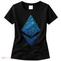 Ethereum Block Chain Revolution Crypto World Cloud Women's T-Shirt thumb 0