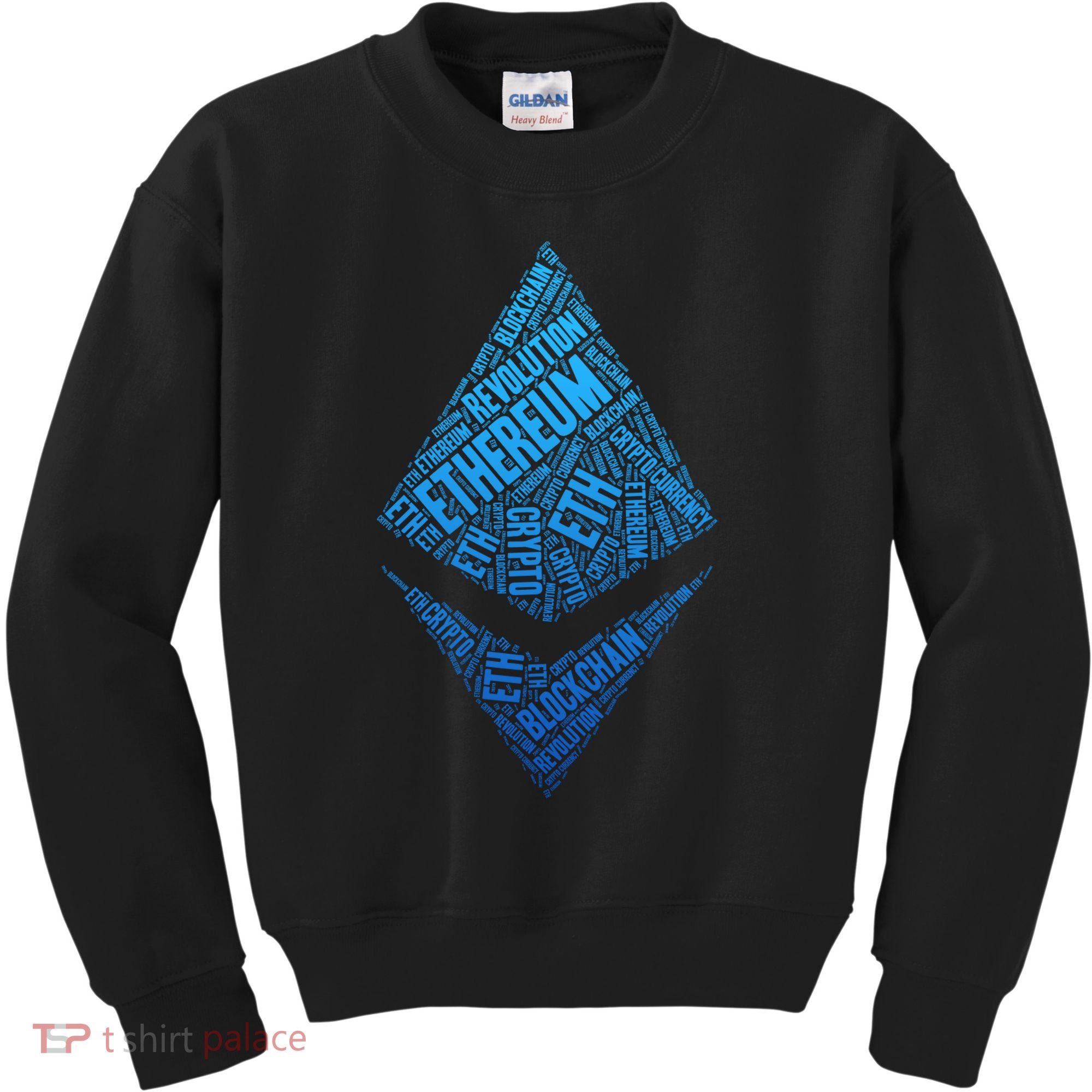 Ethereum Block Chain Revolution Crypto World Cloud Kids Sweatshirt