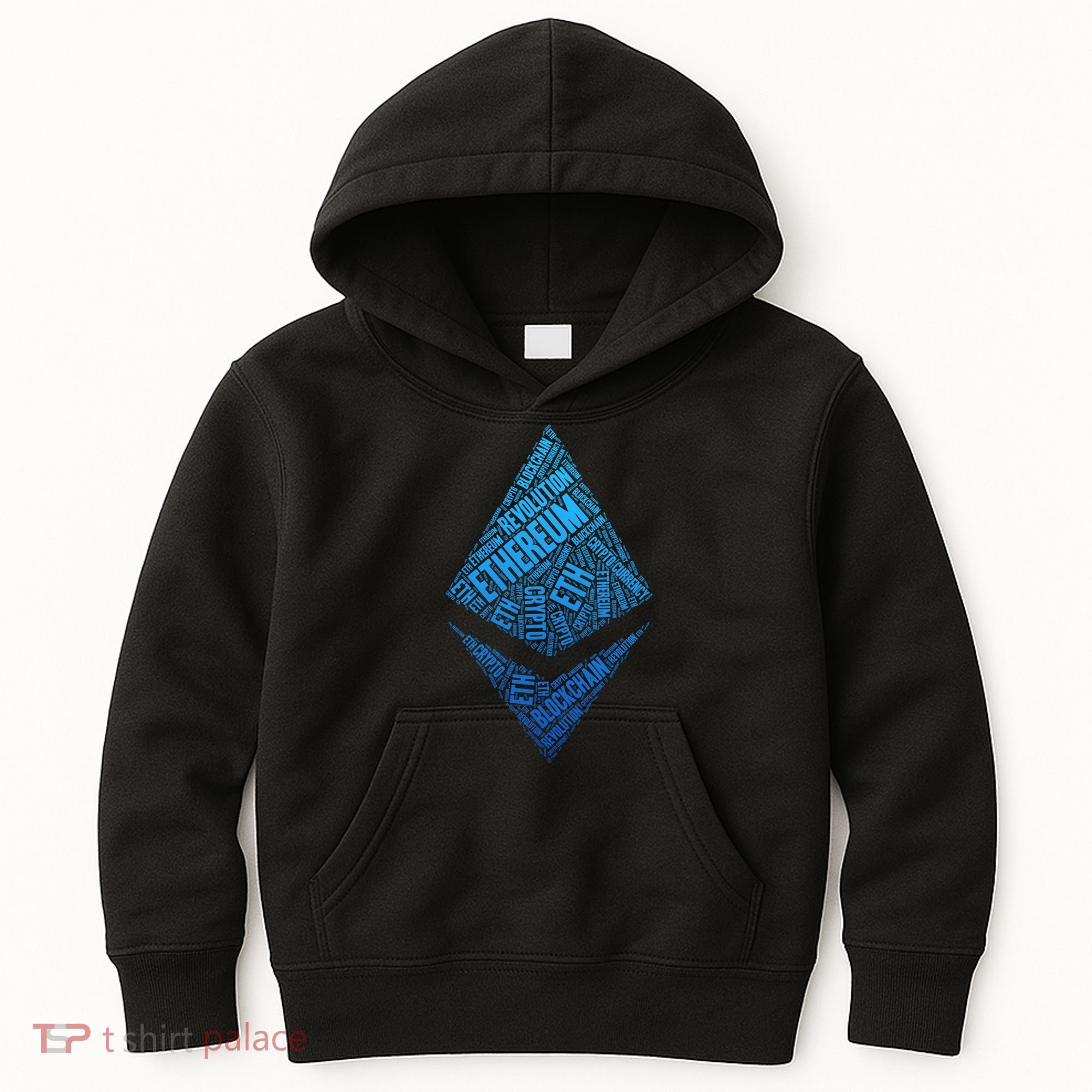 Ethereum Block Chain Revolution Crypto World Cloud Kids Hoodie