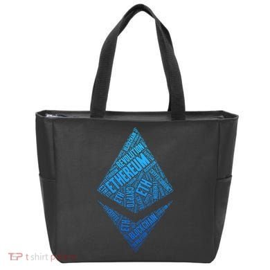 Ethereum Block Chain Revolution Crypto World Cloud Tote Bag