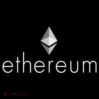 Ethereum Crypto Currency Logo USA-Made Doggie Bandana thumb 2